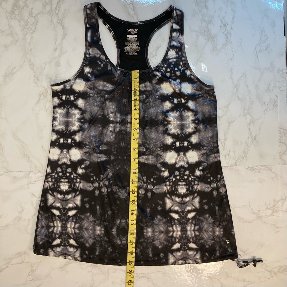 Danskin loose fit black and white tie dye racerback workout top - Picture 7 of 7